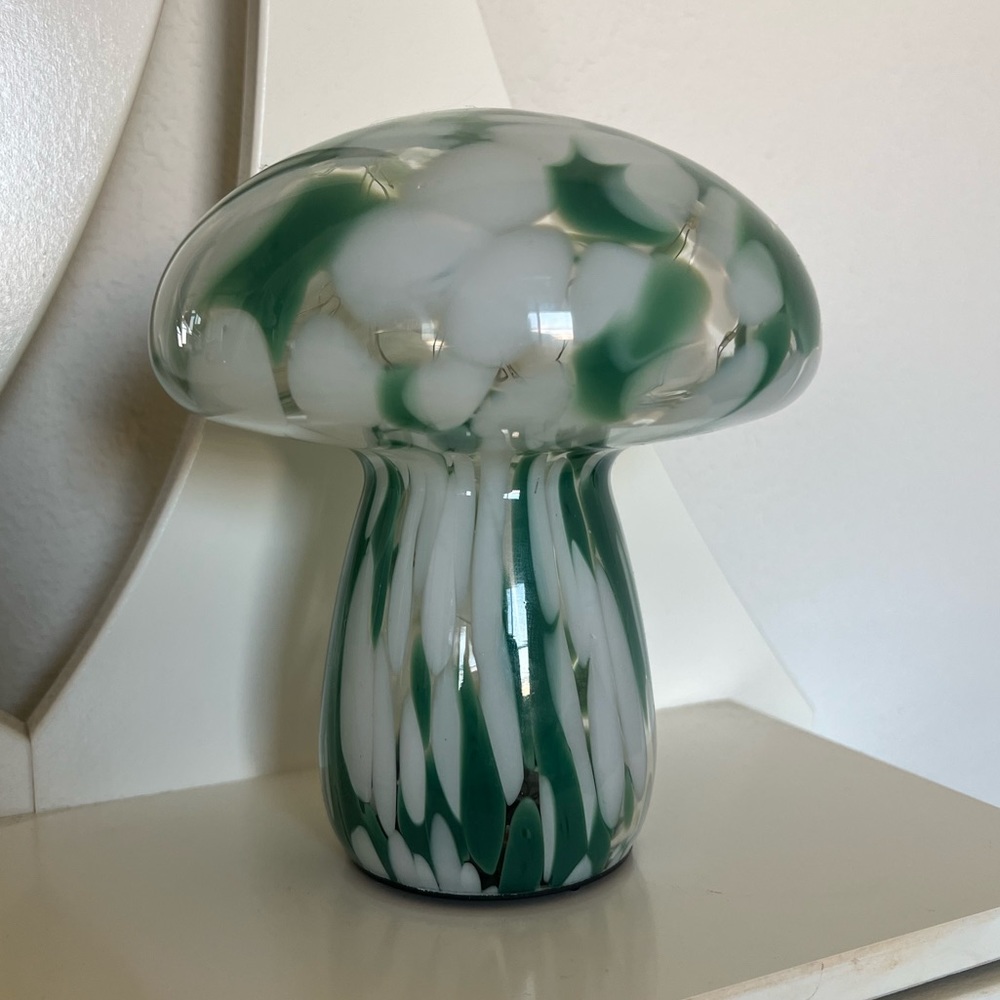 Glass Mushroom Lamp
